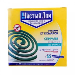 Спираль от комаров для чистый дом