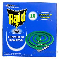 Спираль от комаров Raid
