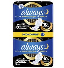 Прокладки Always Ultra Night Extra 12шт
